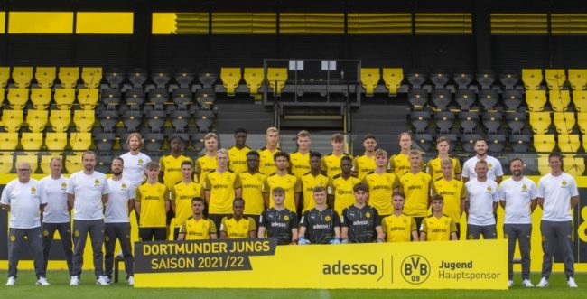 Mannschaftsfoto Borussia Dortmund U19 (Quelle: Borussia Dortmund)