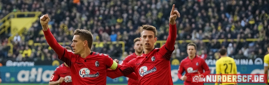 Janik Haberer (rechts) mit Nils Petersen