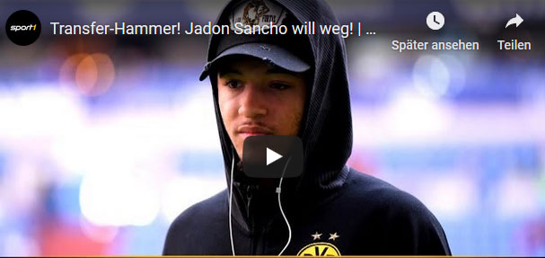 Verlässt Jadon Sancho den BVB am Ende der Saison?