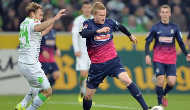 Nicolai Lorenzoni bei seinem einzigen Bundesliga-Einsatz